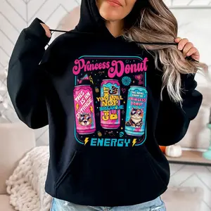 Princess Donut Energy Drink Hoodie, Dungeon Crawler Carl Sweatshirt, Book Lover Gift For Floor Crawler Fan, Princess Donut Merch , Unisex Sweater Pullover Tee