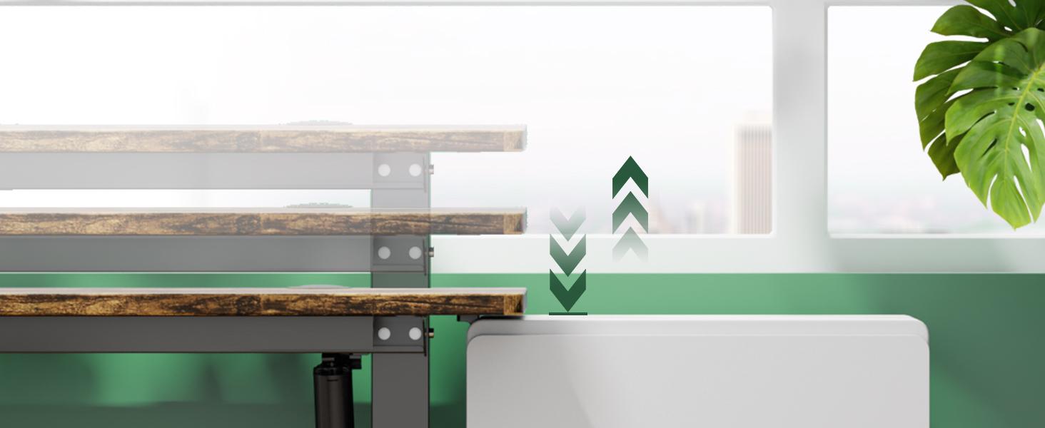 Electric Height Adjustable Standing Desk ,Modern Adjust table Sit to Stand Desk Computer Ergonomic Computer Workstation