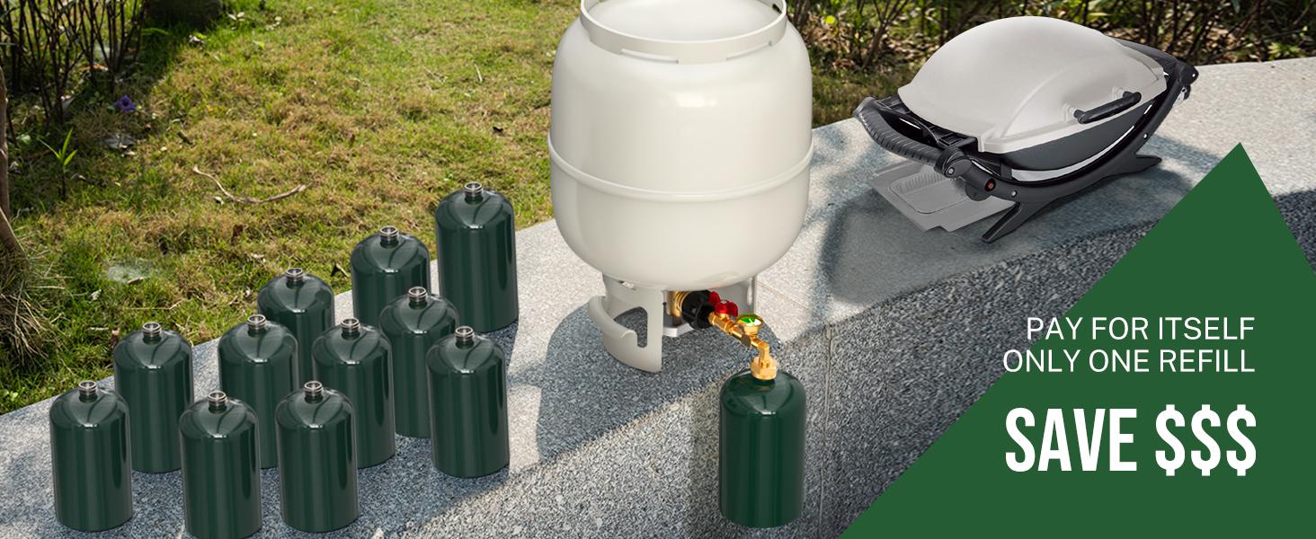 [Holiday Exclusive] Upgrade Your Plumbing with the Alloxity 90-Degree Elbow Adapter with Valve and Gauge, Includes Teflon Tape for Easy Installation