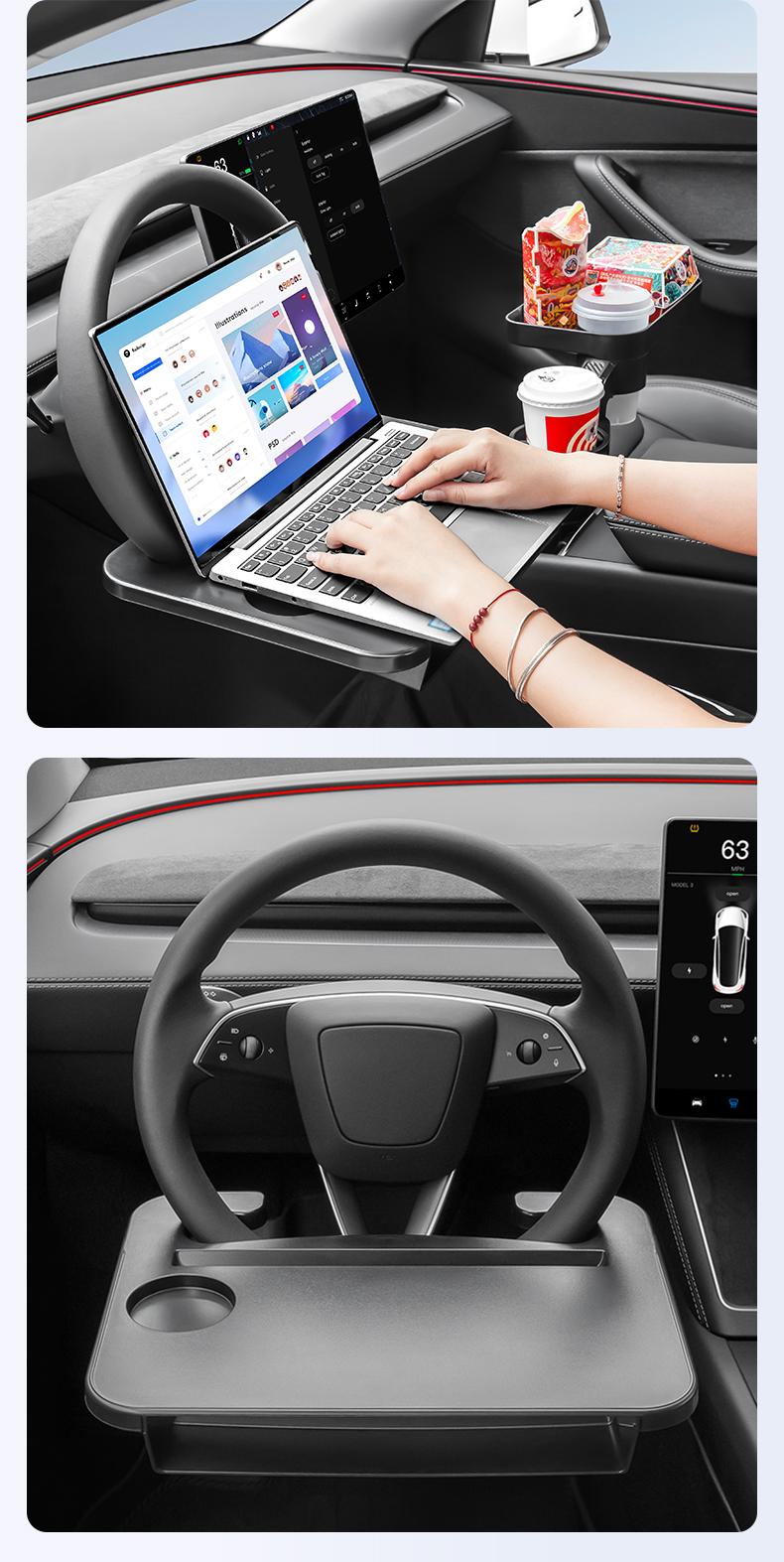 MSTARKE 2-in-1 Steering Wheel Desk-Steering Wheel Tray Table with Seat Gap Filler Organizer Car Food Tray for Driver Car Desk for Laptop & Eating Tesla Model 3 Model Y Accessories Fits Most Vehicles Steering Wheels MSTARKE 2-in-1 Steering Wheel Desk-Steering Wheel Tray Table with Seat Gap Filler Organizer Car Food Tray for Driver Car Desk for Laptop & Eating Tesla Model 3 Model Y Accessories Fits Most Vehicles Steering Wheels