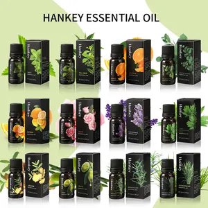 Hankey Essential Oil 10ml/0.34 Fl.Oz for Diffuser & Humidifier in Lavender Mint Rose Sweet Orange Scents