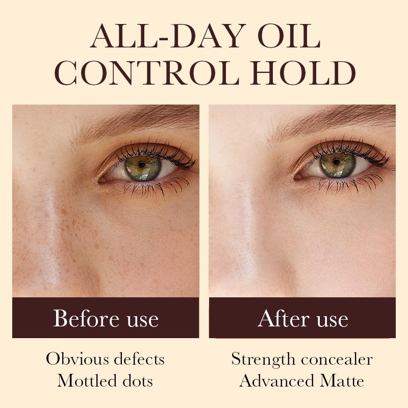 Buildable Medium-to-Full Coverage Snail BB Cream - Matte Finish, Hydrating & Oil-Controlling, Natural Look, Refreshing Non-Greasy, Ideal for Makeup Beginners, Great Holiday Gift