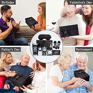 Birthday Gifts for Men Premium Gifts Baskets for Him Gifts Basket Ideas Set Thank You Gifts Man Retirement Gifts Father Birthday Presents for Dad Husband Boyfriend Box Christmas Gifts Baskets