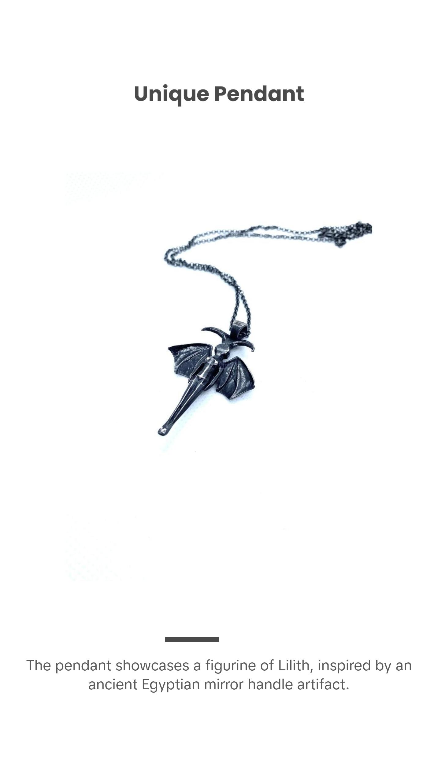 Lilith Witch Goddess Necklace