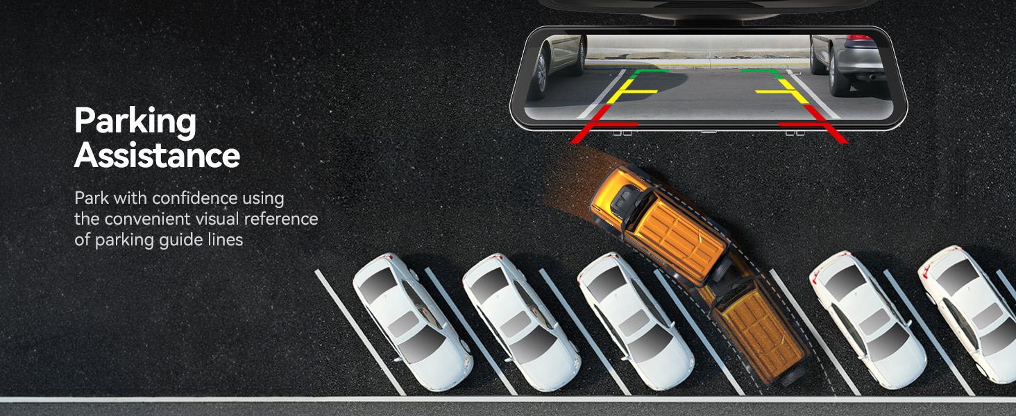 WOLFBOX G900 PRO Mirror Dash Cam with STARVIS 2 IMX678 128GB Card 5.8GHz WiFi 4K Front 2.5K Rear Video TikTokShopHolidayHaul Dashcam for Cars