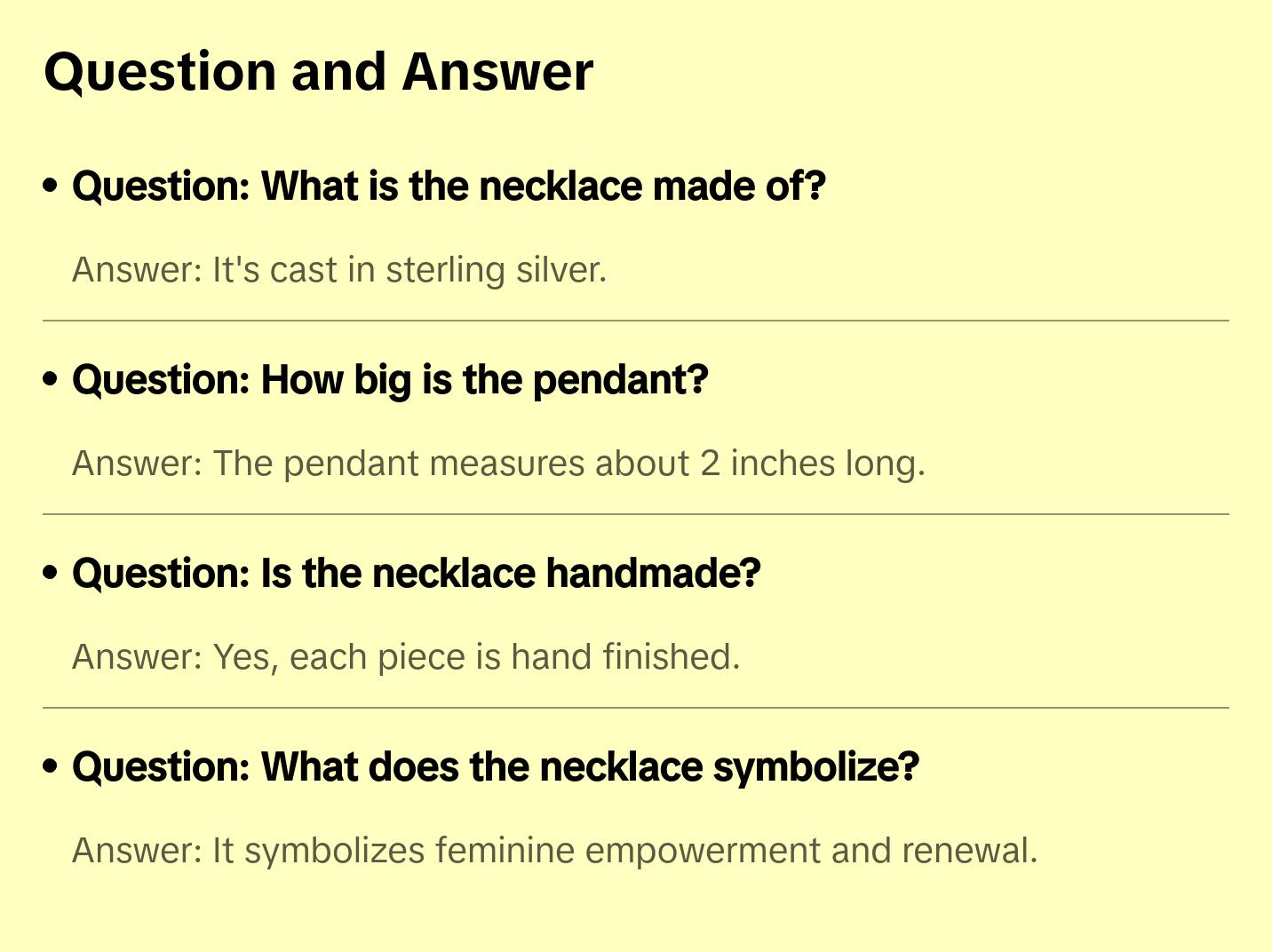 Medusa Ankh Necklace in Sterling Silver