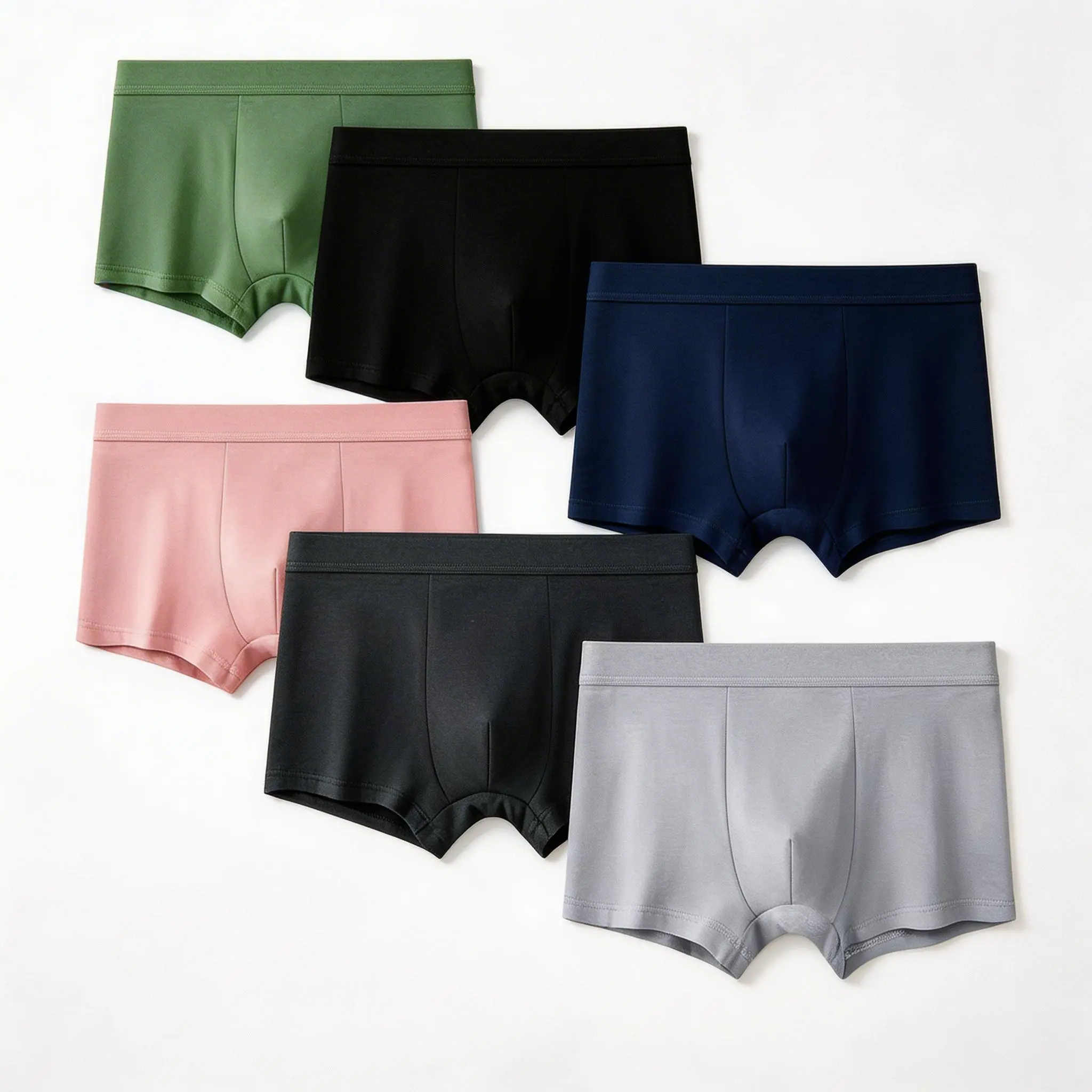 Men's Graphene-Infused Boxer Briefs - Menswear Mid-Waist Midweight Soft Polyester Cotton Underwear, Graphene Cool Breathable Moisture-Wicking, Machine Washable Boxed Men's Boxer Briefs