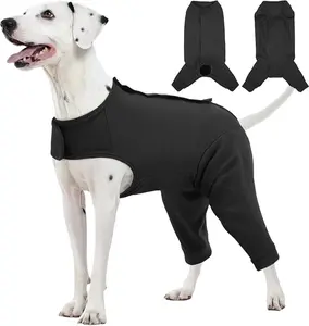 Kuoser Dog Surgery Suit for Back Legs, Dog Rear Leg Sleeve to Stop Licking, Female Spay Recovery Suit for Dogs After Surgery, Pet Puppy Surgical Onesie for Abdomen Wounds Skin Disease