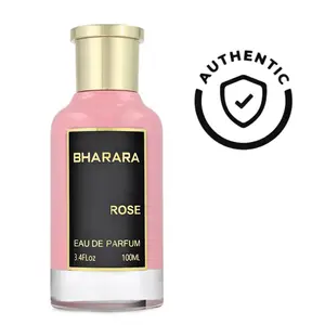 Bharara Rose Eau De Parfum 3.4oz 100ML + Refill mini spray | Best rose perfume for women | Authenticity Guaranteed