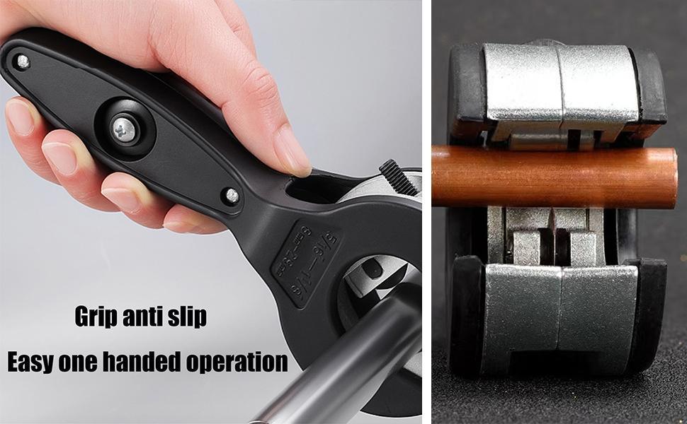Ratchet-Type Pipe Cutter, One-Hand Fast Pipe Cutting Tool for Copper, Pvc, Aluminum, Steel Pipes, Lightweight Handheld Design for Plumbing, Diy Projects, Workshop, Home Decoration
