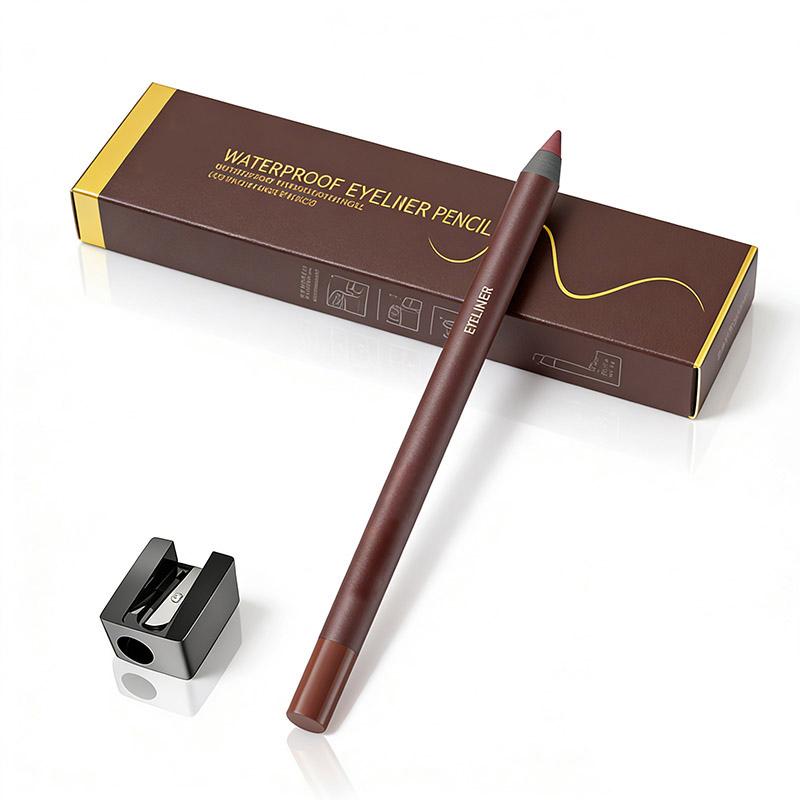 Waterproof Eyeliner Pencil - Long-lasting, Sweat-proof, Smudge-proof & Transfer-resistant - Cream Mousse Texture - Intensifies Eye Color - Doesn't Easily Flake or Clump