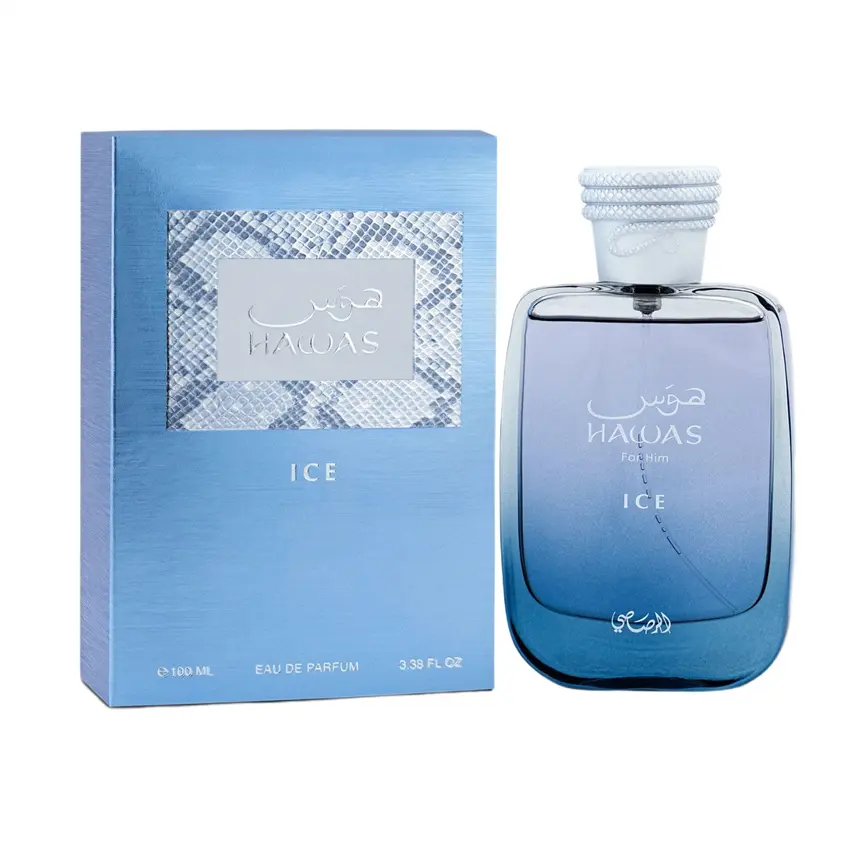 RASASI Hawas Ice For Him Hawas Cologne For Men EDP Long-Lasting Eau De Parfum 100ml Hawas Ice For Him Hawas Cologne For Men EDP Long-Lasting Eau De Parfum 100ml