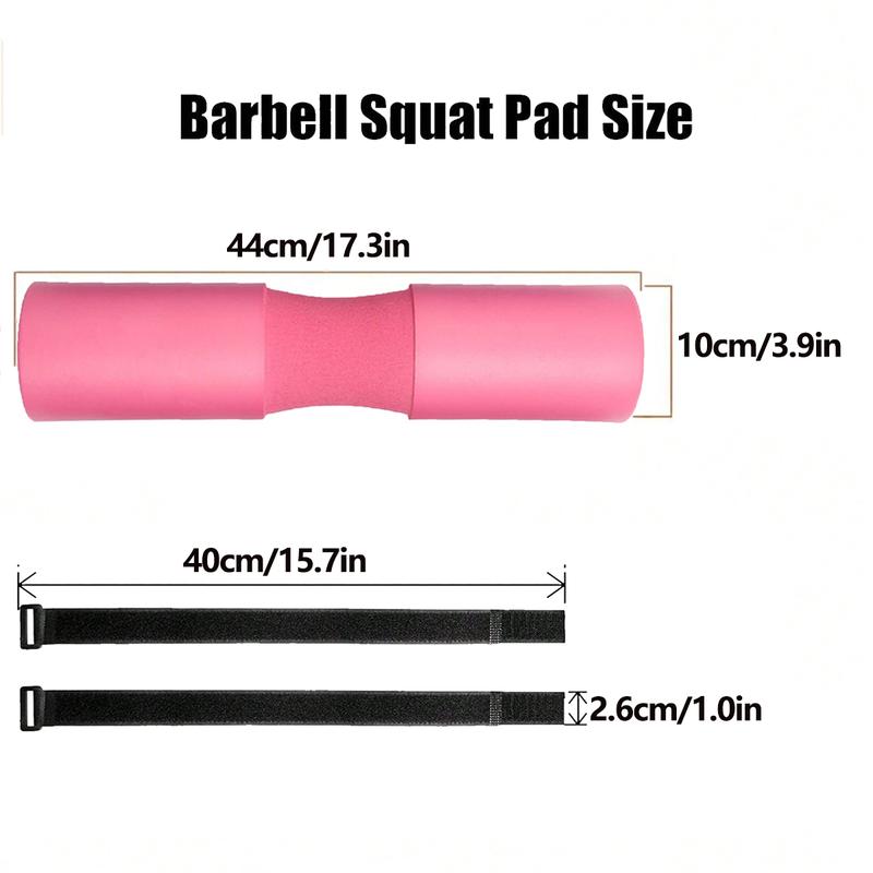 Unisex Barbell Sleeve with Sponge Padding, Thick Fitness Equipment Protector, Deep Squat Neck Support, Shoulder Protection Included, Muscle Training Equipment