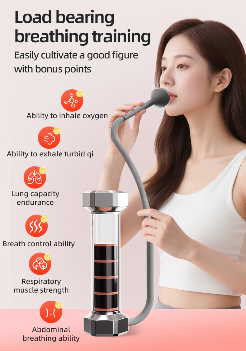 IPO Breathing Dumbbell Trainer for Cardio Pulmonary Function Enhancement Exercise Lung Capacity Enhancer Pulmonary capacity training equipment