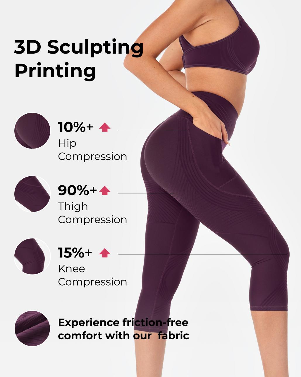 Fanka Body Sculpt Side Pocket Capri Leggings 2.0