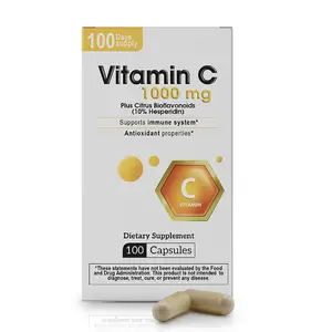 BENFIT Vitamin C 1000 mg Supplement with 100 mg Bioflavonoids, Supports Immunity Boost & Antioxidant Protection, 100 Capsules Fitness