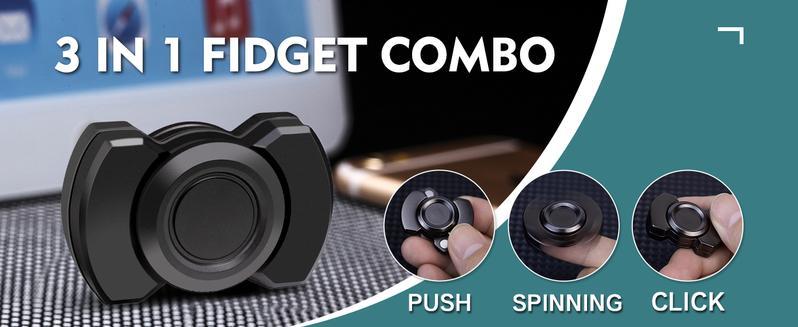 3 in 1 Fidget Spinners for Adults,Spinner Slider Clicker Toys,Magnetic Stainless Steel Bearings for Super,Stable Rotation,Ultimate Stress Relief, Enhanced Focus and Habit Breaking 3 in 1 Fidget Spinners for Adults,Spinner Slider Clicker Toys,Magnetic Stainless Steel Bearings for Super,Stable Rotation,Ultimate Stress Relief, Enhanced Focus and Habit Breaking