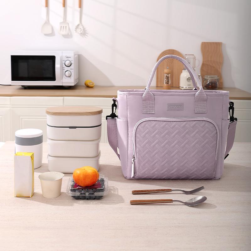 Lunch Tote Bag for Women，11L ultra large capacity insulated lunch bag, waterproof and leak proof PEVA lined lunch bag，reusable outdoor refrigerated lunch bag，Insulated Lunch Tote Bag for Women Men，Leakproof Large Womens Lunch Bags for Work