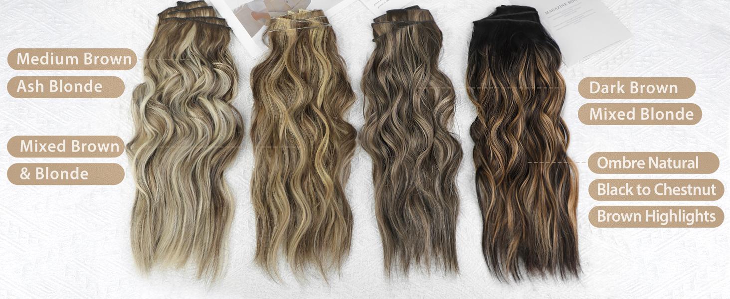 AISI HAIR 4PCS Long Wavy Clip in Hair Extensions 20 Inch Synthetic Thick Hairpiece for Women natural hair Length Volume Weft Care Tips AISI HAIR 4PCS Long Wavy Clip in Hair Extensions 20 Inch Synthetic Thick Hairpiece for Women natural hair Length Volume Weft Care Tips