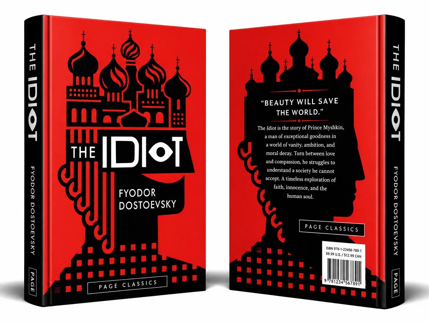 The Idiot by Fyodor Dostoevsky - Russian Literature Classic, Dostoevsky’s Voice, Psychologically Pulling Moral Philosophical Fiction, Emotionally Moving Novel Feat. Prince Myshkin, Exploring Betrayal, Innocence, Society’s Corruption for Book Lovers