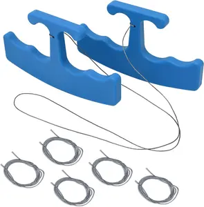 PlateLine Remover Car Emblem Removal Tool with 5PCS 60CM PE Cord for Easily Remove Vehicle Logos, Nameplates, Badges and Paste Signs Plates, Plastic Ergonomic Shape Aid Vinyl Wrap Tools