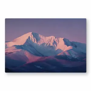 MWW C1MP2030IY8RB4 20 x 30 in. Rising Snow - Pink Metal Print Wall Art for Stylish Home Decor