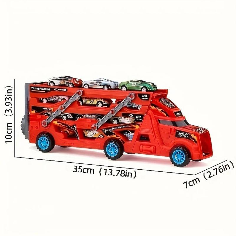 Transforming Launching Toy Car Set, Catapult Launcher Stunt Cars, Energy Release Deformation Vehicles, Action Battle Toys, Gift for Kids Boys Girls
