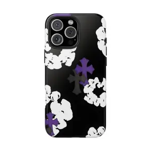 Luxury Denims Tears x Chrome Hearts Phone Case for iPhone 17 Pro Max 17 Pro 17 16 15 14 13 12 11 Series Protective Cover Dark Academia, Metalcore Graphic Aesthetic, Streetwear Phone Case