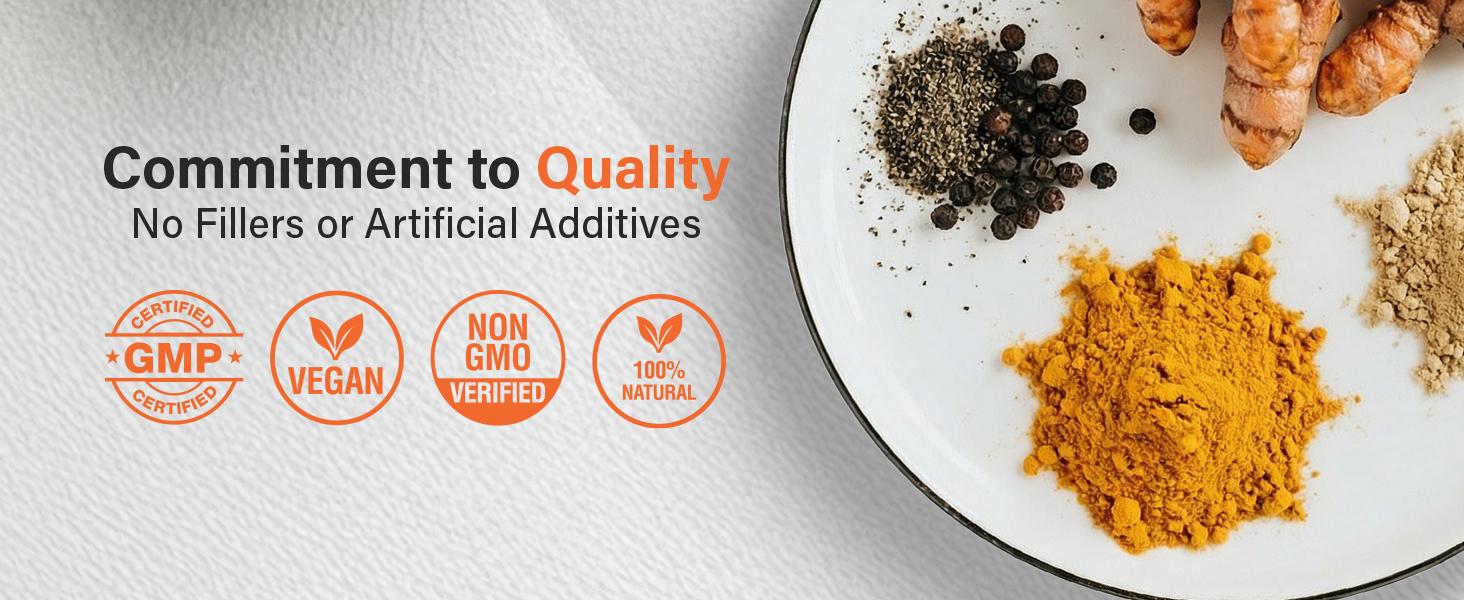 Sleeve Stars Turmeric Curcumin Supplement with Ginger & Black Pepper Bioperine Joint Support Supplement 1000mg Turmeric with 95% Curcuminoids Inflammatory Response Non-GMO Vegan 60 Capsules