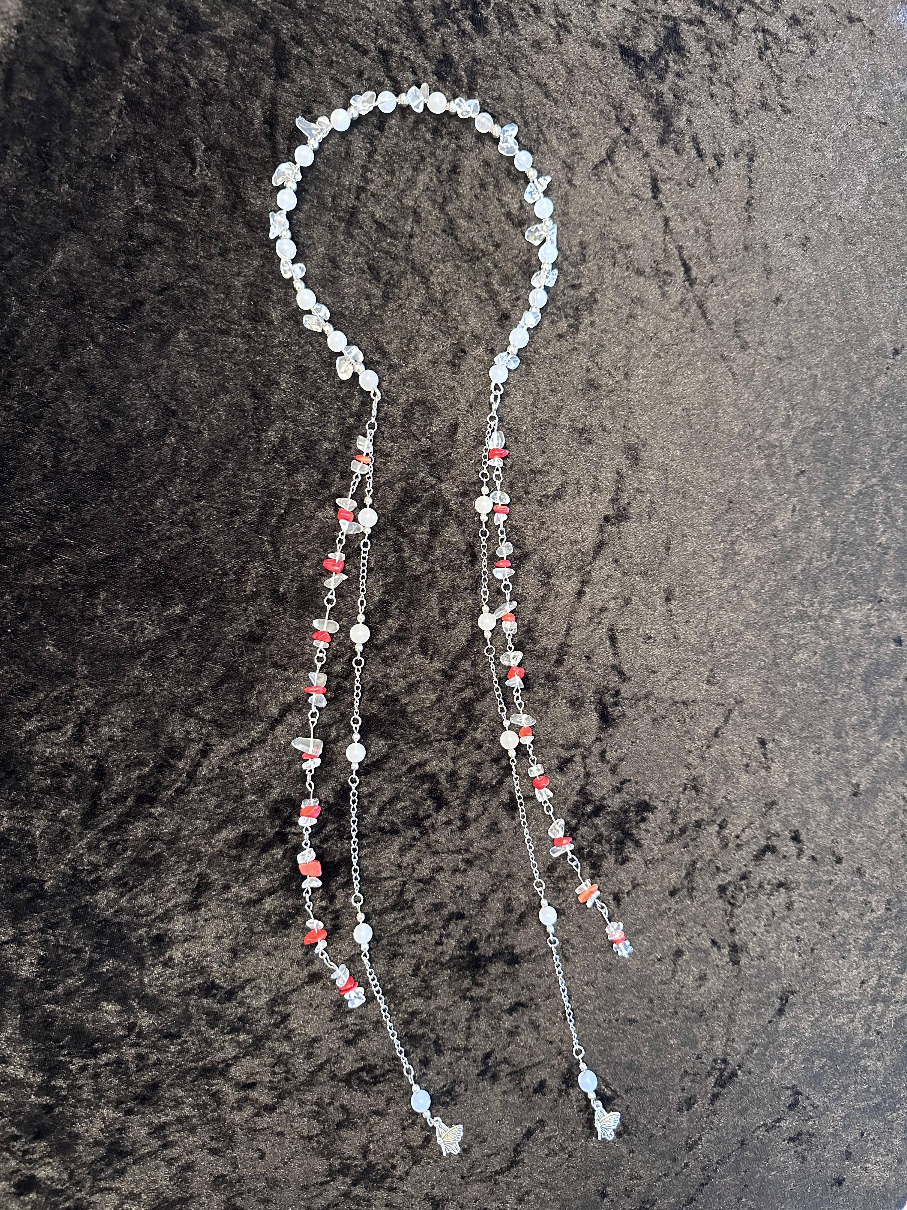 Handcrafted Macrame Headband & Choker Necklace Collection with Crystal Beads Adjustable Cord for Versatile Wear Bohemian Inspired & Elegant Styles