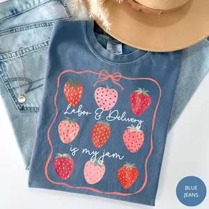 Comfort Colors Labor And Delivery TShirt, L And D Tshirt, Baby Delivery T-Shirt, Baby Nurse Tee, Labor Nurse Gift, Maternity Nursing Tee Cotton Fabric, Gift For Her