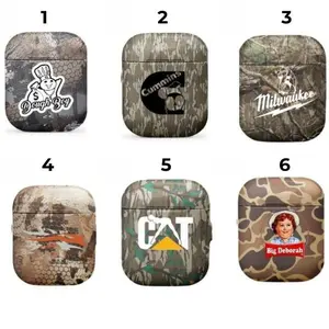 AirPods Case Sitka, Dough boy, Cummins,Camo, Shockproof Protective Cover for AirPods Gen 1 2 3 4 - Mossy Oak Camouflage, Old School Duck Hunting