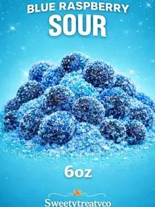 Blue Raspberry Gushers - Fully Coated in Blue Raspberry Syrup & Sugar - Delicious Snack Candies - 1 Pack