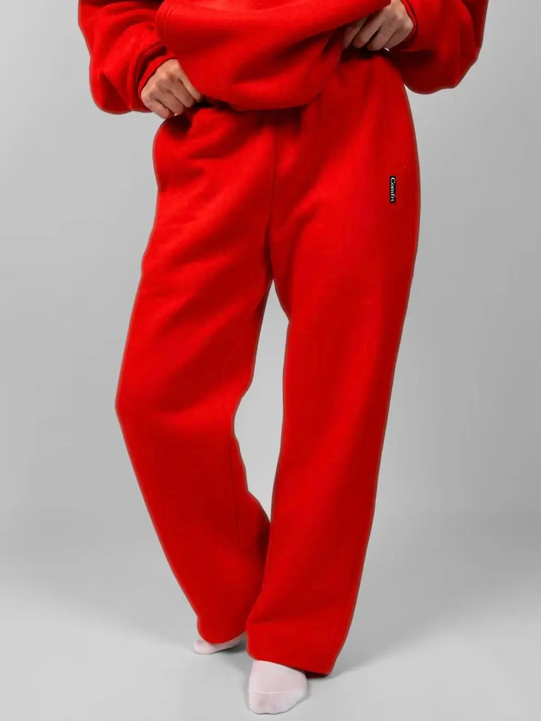 Comfrt | Love Sweatpants | Limited Edition Embroidered Heart Straight Leg Sweatpants