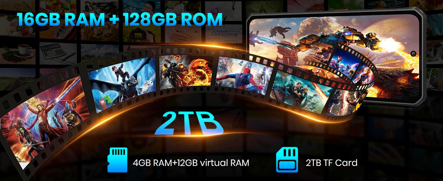 FOSSIBOT F114 Rugged Smartphone Unlocked, 16GB+128GB/2TB Android 15 Rugged Phone, 5000mAh Battery Cellphone,50MP+2MP+8MP Camera,Dual SIM 4G Phone,IP68 / IP69K, NFC FOSSIBOT F114 Rugged Smartphone Unlocked, 16GB+128GB/2TB Android 15 Rugged Phone, 5000mAh Battery Cellphone,50MP+2MP+8MP Camera,Dual SIM 4G Phone,IP68 / IP69K, NFC