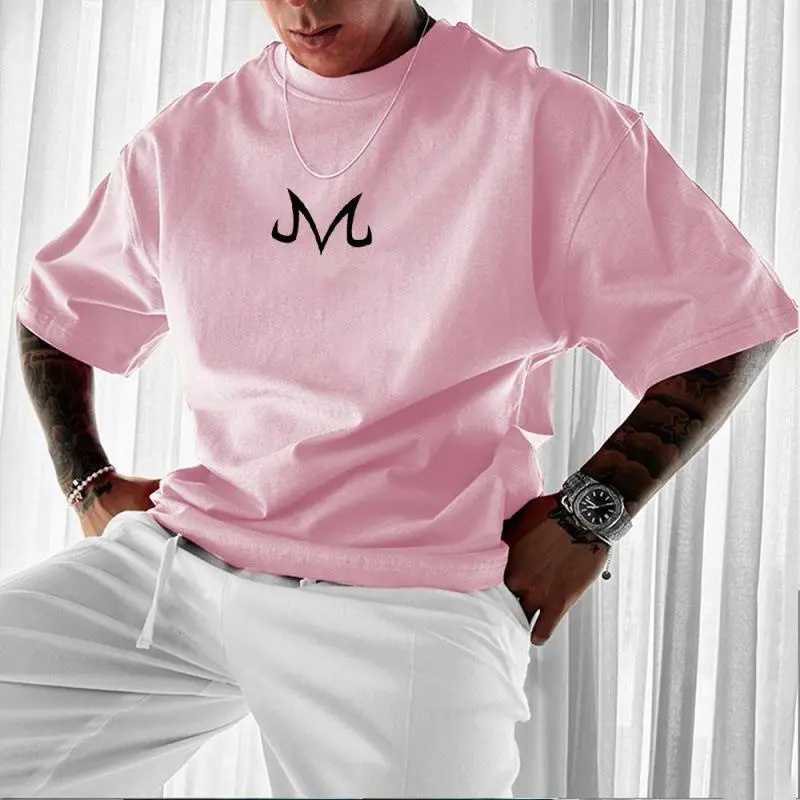 Men's Retro 90s Dragon Print Oversized Fit Tshirt - Round Neck Streetwear Casual Summer Menswear Top