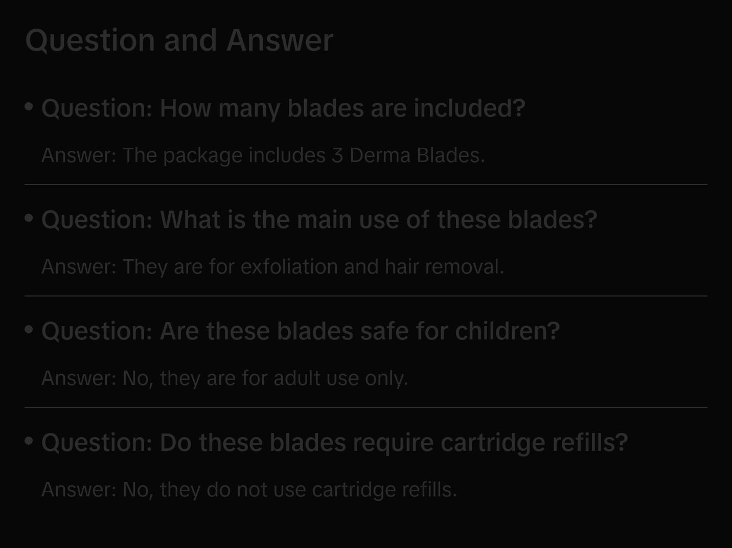 Pacinos Signature Line Derma Blades - Stainless Steel Exfoliating Blades for Skincare and Facial Comfort Cutting Exfoliate