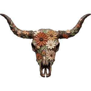 DTF Transfer – HL Paint Cow Skull Multi Sizes