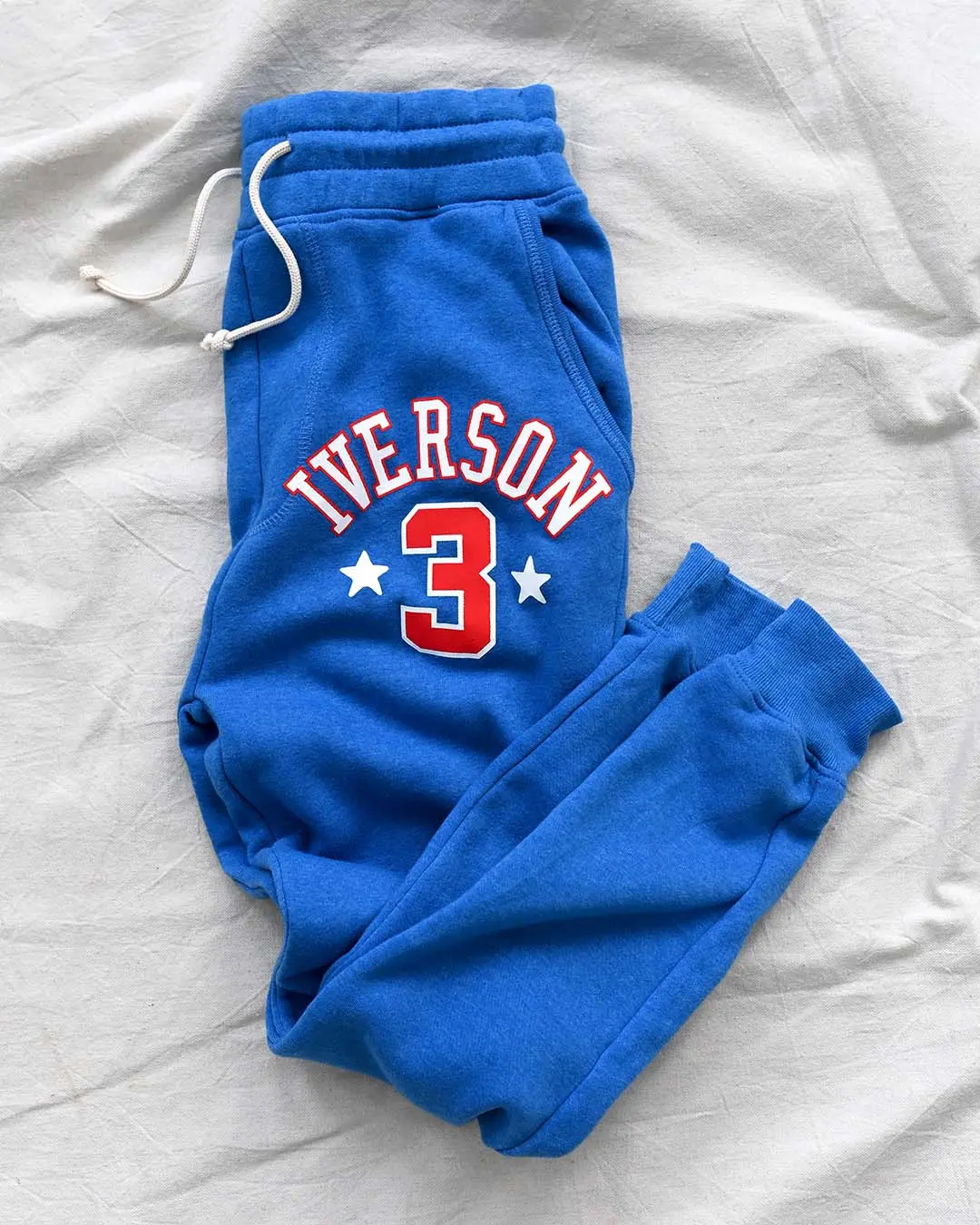 Allen Iverson #3 Blue Sweatpants