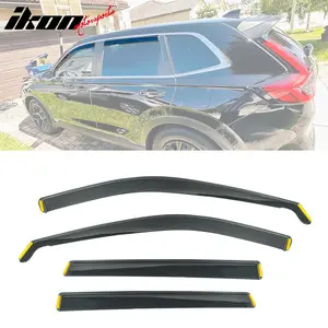 Window Visor Deflectors for Honda CR-V 2023-2026 Black In-Channel