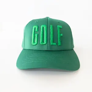 Golf Monochromatic Green Snap Back Youth Hat