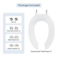 19" Commercial Toilet Seat, White