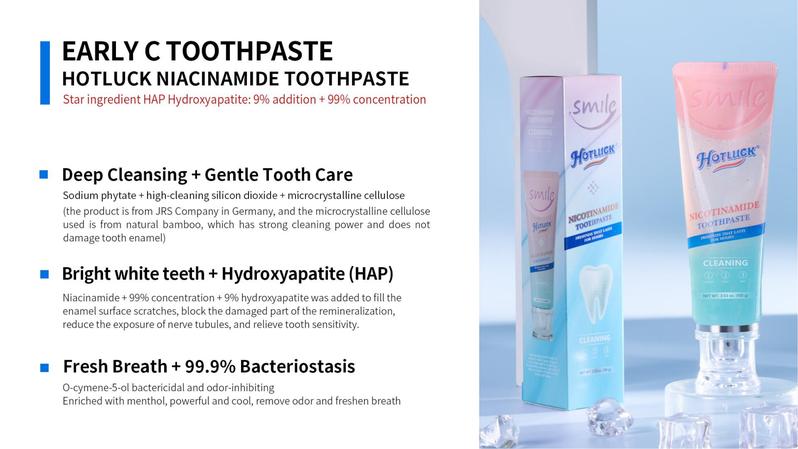 Hotluck Niacinamide Whitening Toothpaste 【Tripel Whitening】 Mint Oral Mint Oral