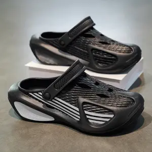 Men’s Summer Outdoor Closed-Toe Casual Beach Slides — Trendy Brand, Thick Sole, Ultra-Soft Squishy Feel, Non-Slip