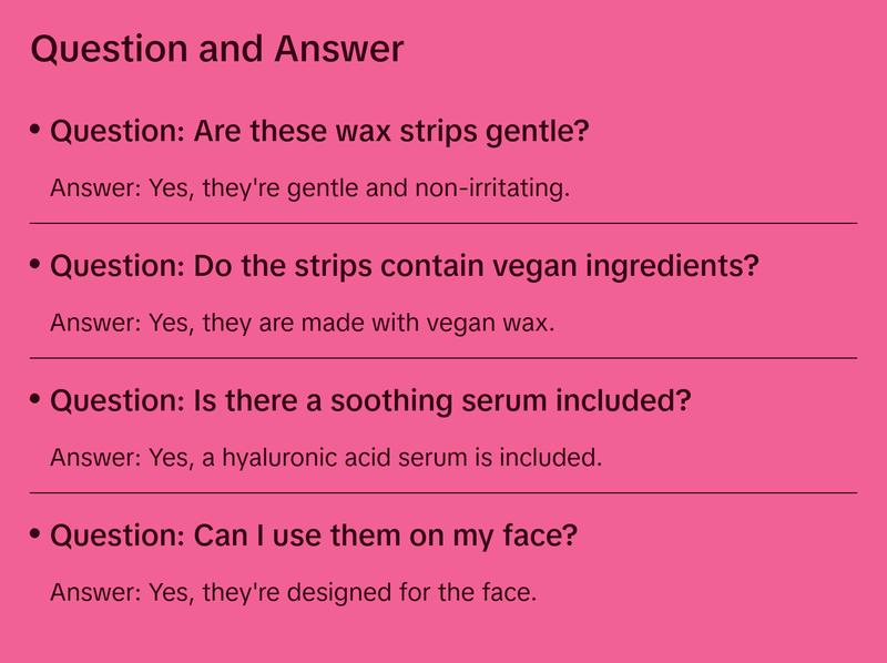 Wax Strip Kit for Face