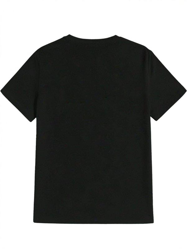 Men's Short Sleeve Summer Tee - Casual Round Neck - Dexter TV Show Graphic T-Shirt - Blood Splatter & Red Lettering Design - For Fans - Gifts for Dexter Enthusiasts