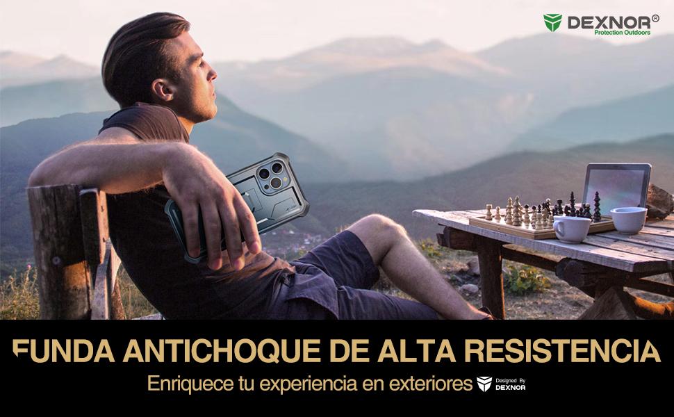 Dexnor for iPhone 13 pro max Case 6.7 Inch 2021 Built in Screen Protector and Kickstand Heavy Duty Military Grade Protection Shockproof Protective Cover for iPhone 13 pro max