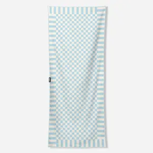 Original Towel: Checked Out Pale Blue Sky