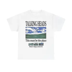 Talking Heads Graphic T-Shirt,This Must Be the Place Lyric Tee,Retro 80s Rock Inspired Shirt, Classic Album Lyric Graphic Unisex T-Shirt For Men Women