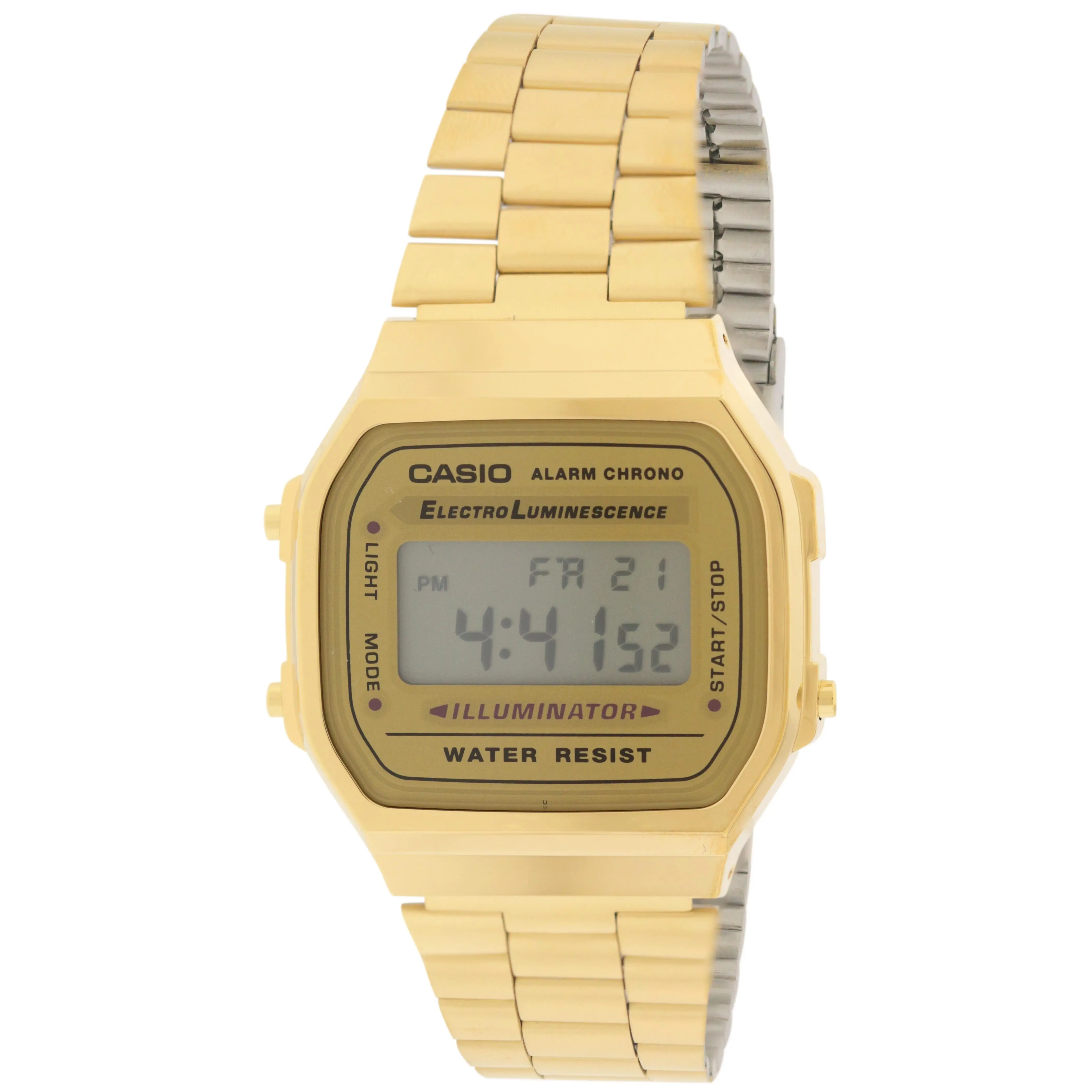 Casio Gold-Tone Stainless Steel Mens Watch A168WG-9WDF
